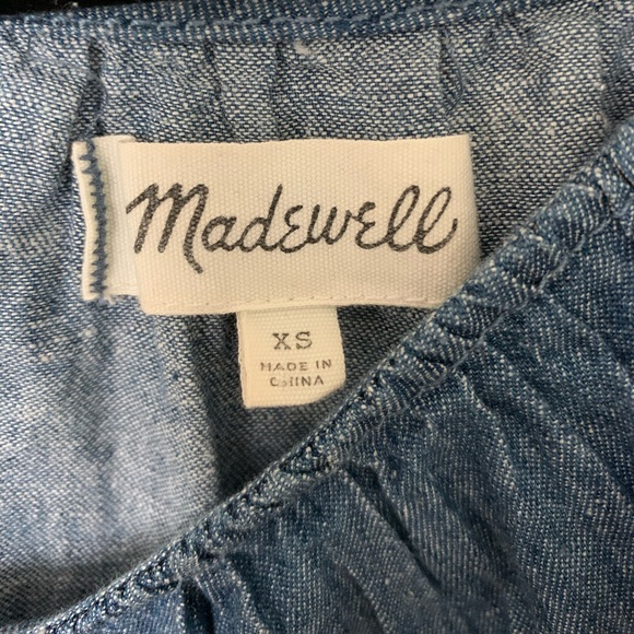 Madewell Chambray Cold Shoulder Dress - Picture 3 of 3